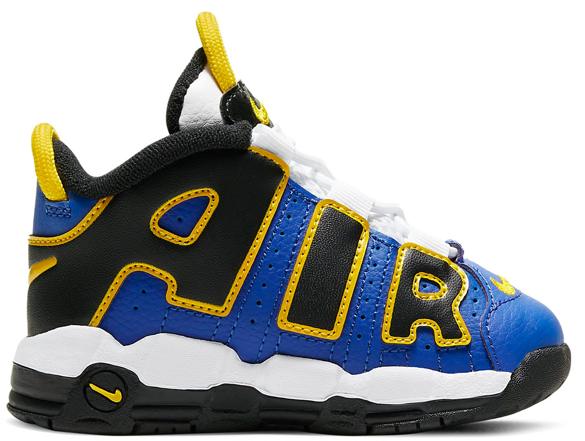nike air more uptempo blue and yellow