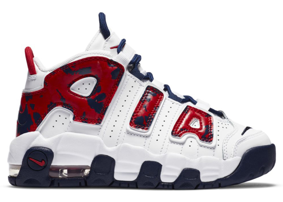 Nike Air More Uptempo Red Navy Camo (PS) キッズ - CZ7886-100 - JP