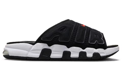 Nike Air More Uptempo Slide Black White Red Men's FJ2708-001