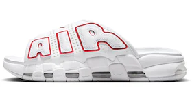 Nike Air More Uptempo Slide White University Red