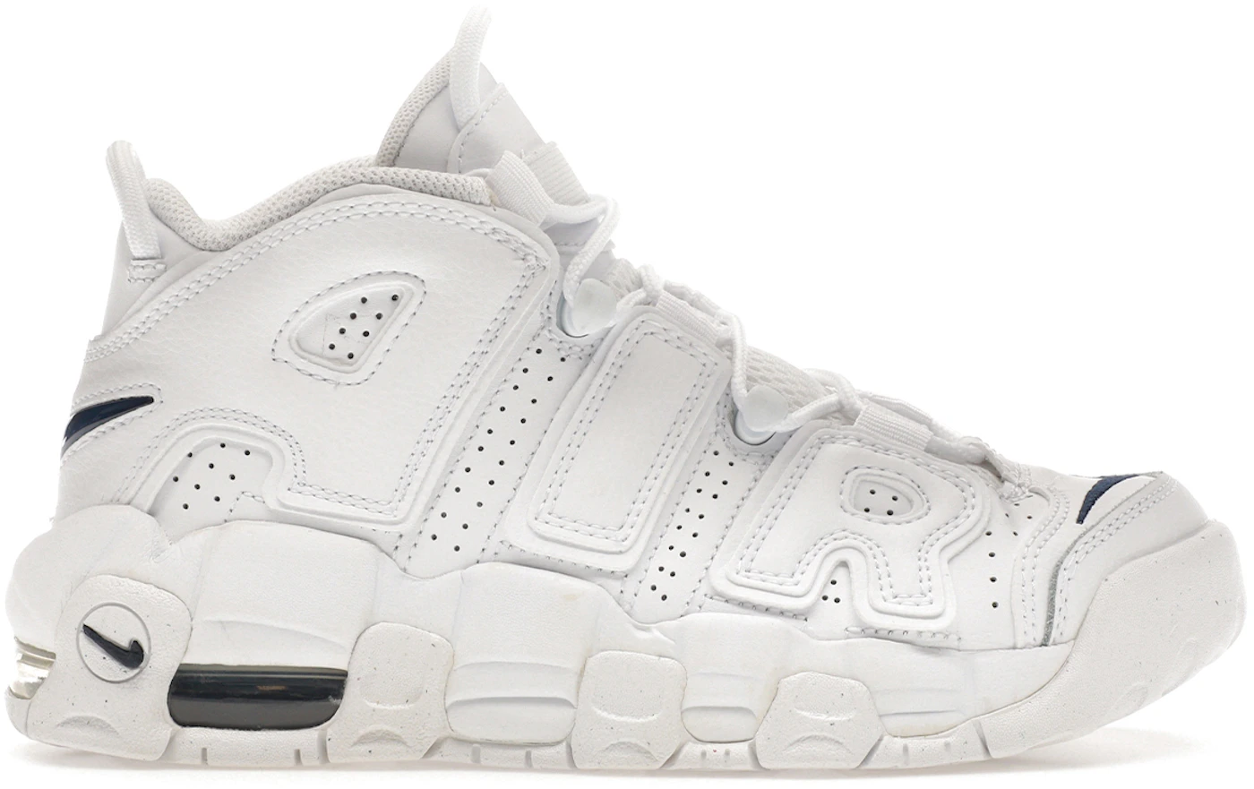 Nike Air More Uptempo White Kids\' - DH9719-100 Midnight (GS) Navy US 