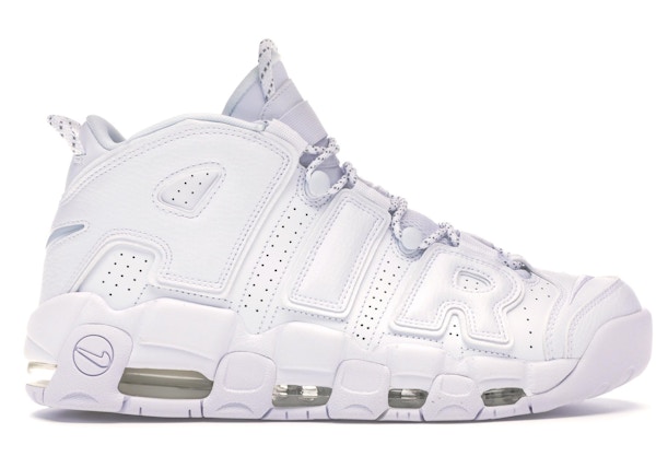 Nike Air More Uptempo Triple White 100 Nike Air More Uptempo Triple White 100