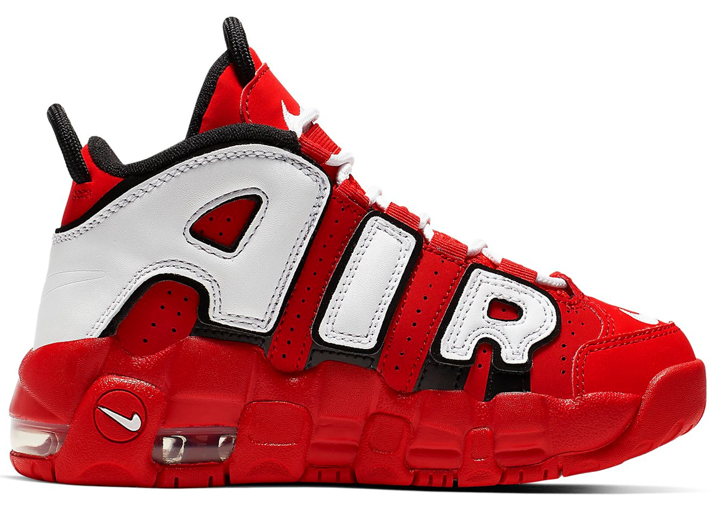 Nike Air More Uptempo University Red Black White (PS Nike Air More Uptempo University Red Black White (PS