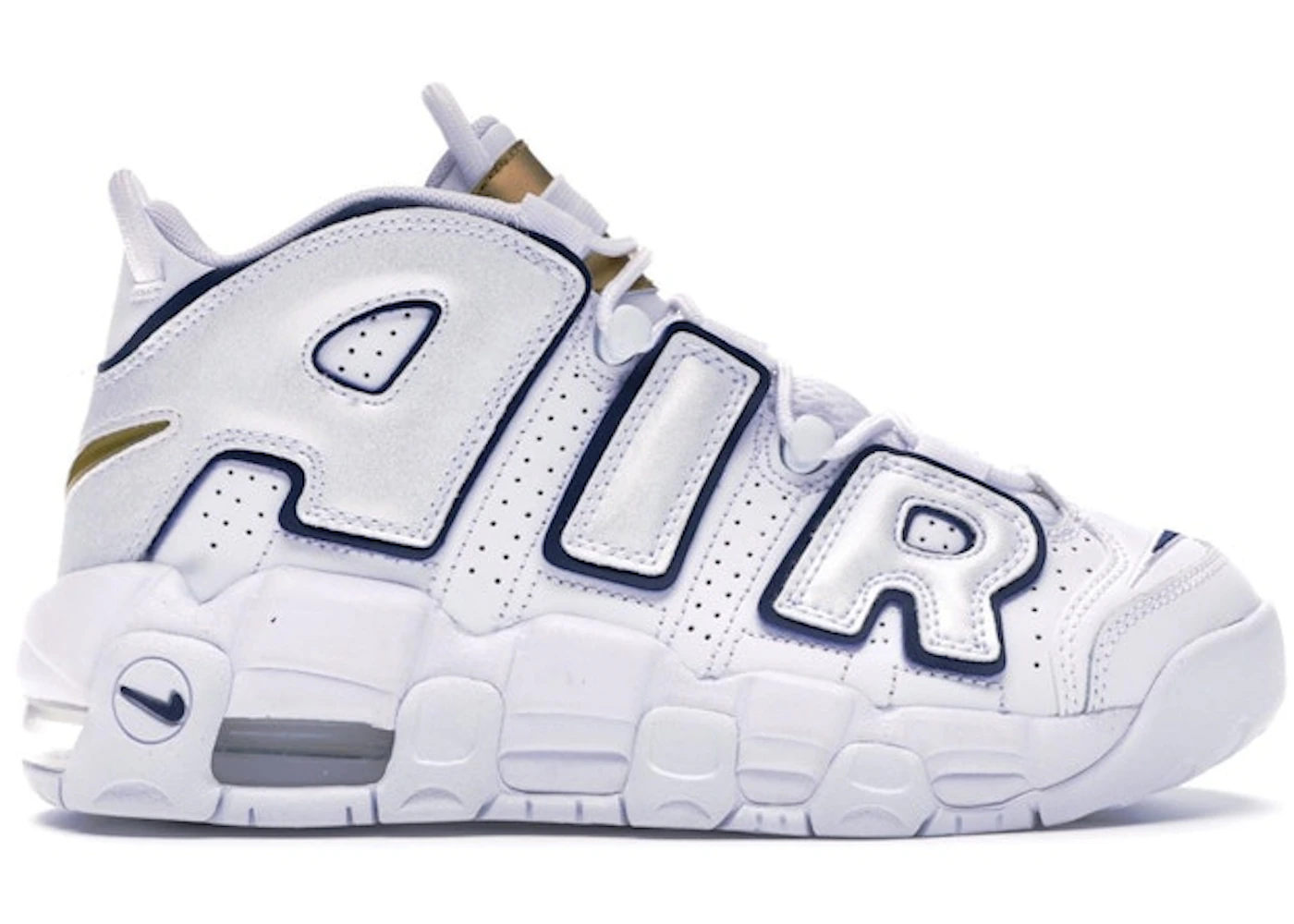 Nike Air More Uptempo White Midnight Navy (GS) - 415082-109 - US Nike Air More Uptempo White Midnight Navy (GS) - 415082-109 - US