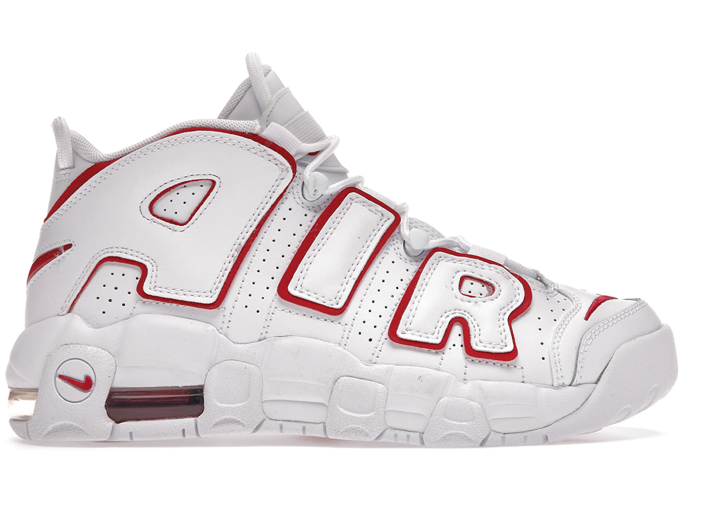 Nike uptempo white varsity red Clearance