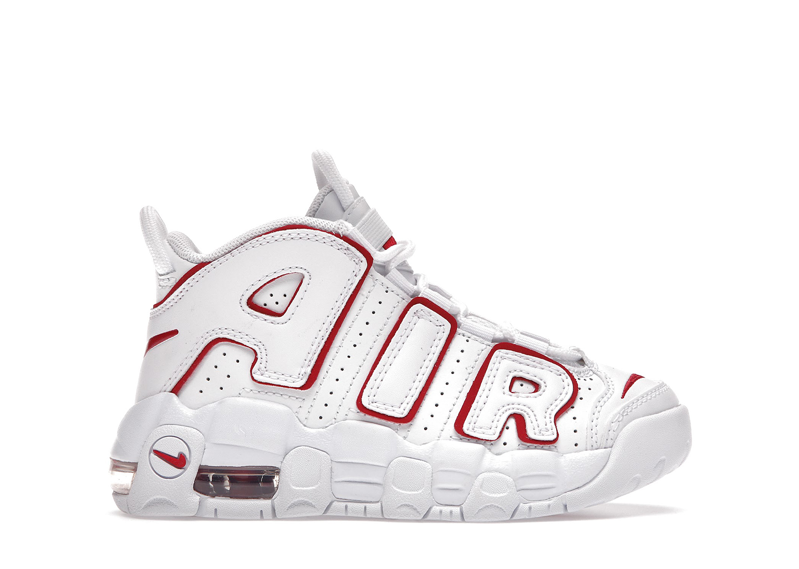 Nike Air More Uptempo White Varsity Red Outline (PS) - DJ5989-100 - US