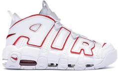 Official Images Of Nike Air More Uptempo White / Varsity Red •