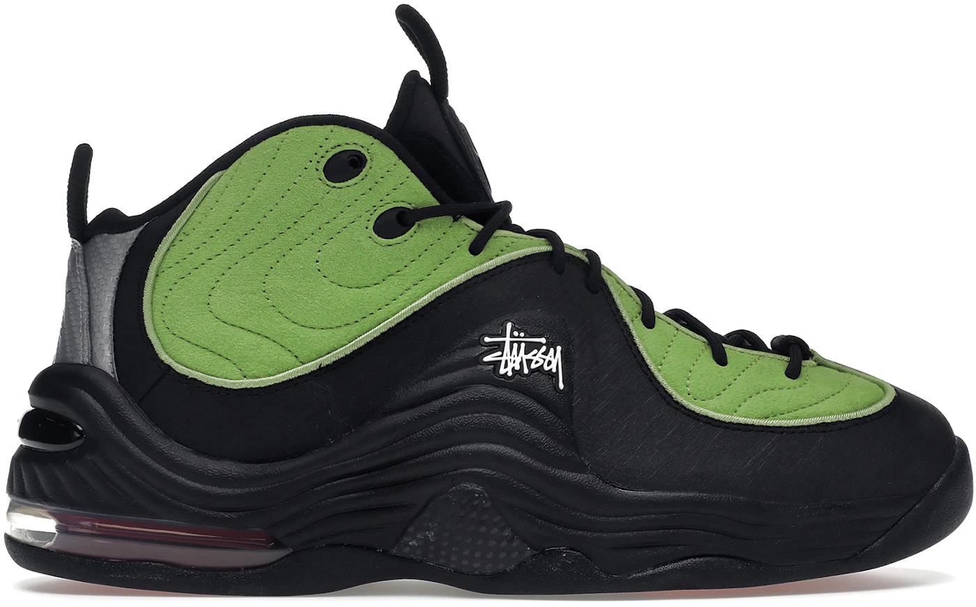 Stüssy x Nike Air Max Penny 2 Black/Vivid Green Release Date