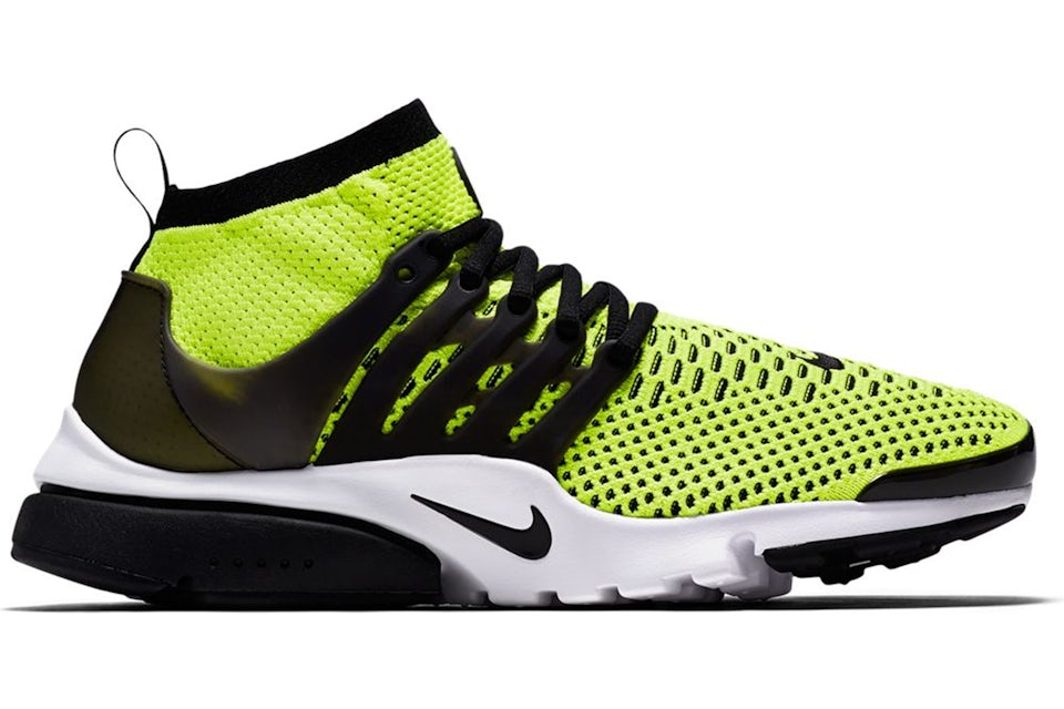 Nike Air Presto Flyknit Ultra Volt Black White