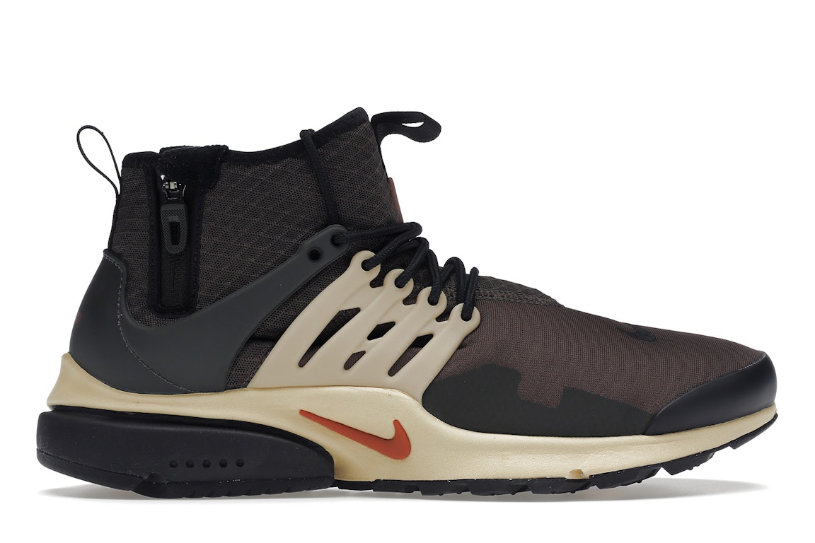Pre-owned Nike Air Presto Mid Utility Baroque Brown Sesame Sequoia Canyon Rust In Baroque Brown/sesame/sequoia