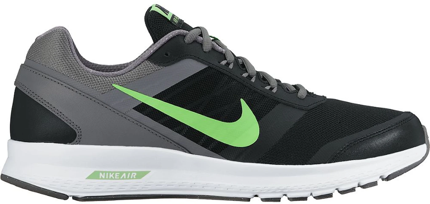 Nike Air Relentless Black Voltage Green Grey - - US