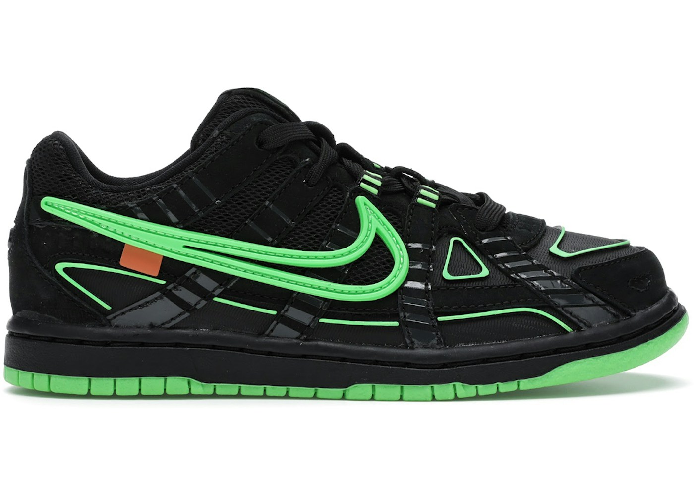 Nike Air Rubber Dunk Off White Green Strike Ps Cw7410 001 Nike Air Rubber Dunk Off White Green Strike Ps Cw7410 001