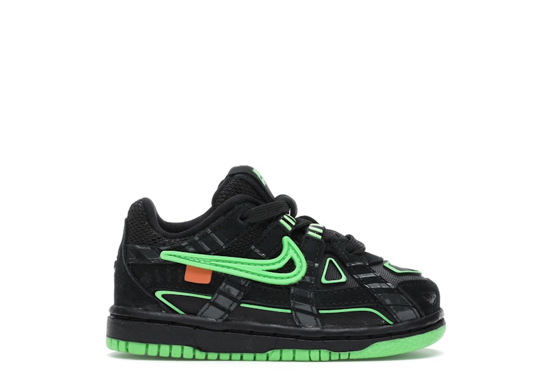 Nike Air Rubber Dunk Off-White Green Strike (TD) Toddler - CW7444