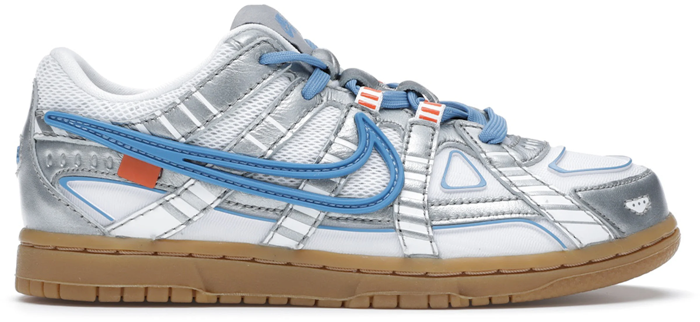 Nike Air Rubber Dunk Off-White University Blue (PS) Kids' - CW7410-100 - US