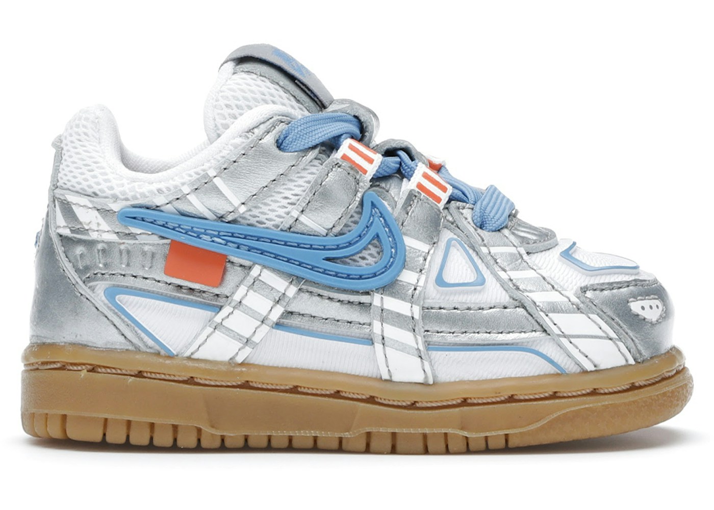 Nike Air Rubber Dunk Off White University Blue Td Cw7444 100 Nike Air Rubber Dunk Off White University Blue Td Cw7444 100