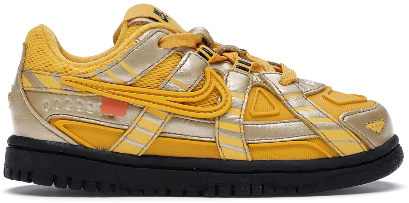 Nike Air Rubber Dunk Off-White University Gold (TD) Toddler - CW7444 ...