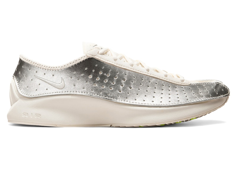 ◆Nike◆ Air Superfly W Pale Ivory llic Silver Volt IB58 Nike Air Superfly Pale Ivory Metallic Silver (Women's