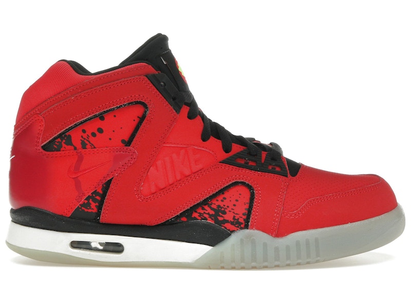 Pre-owned Nike Men's  Air Tech Challenge Hybrid Sneakers In Chilling Red/black
