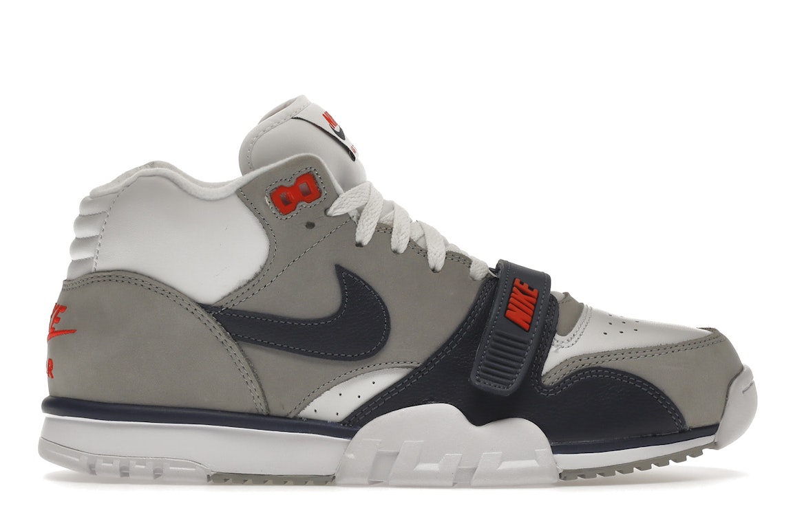 Pre-owned Nike Air Trainer 1 White Midnight Navy Medium Grey In White/midnight Navy/medium Grey