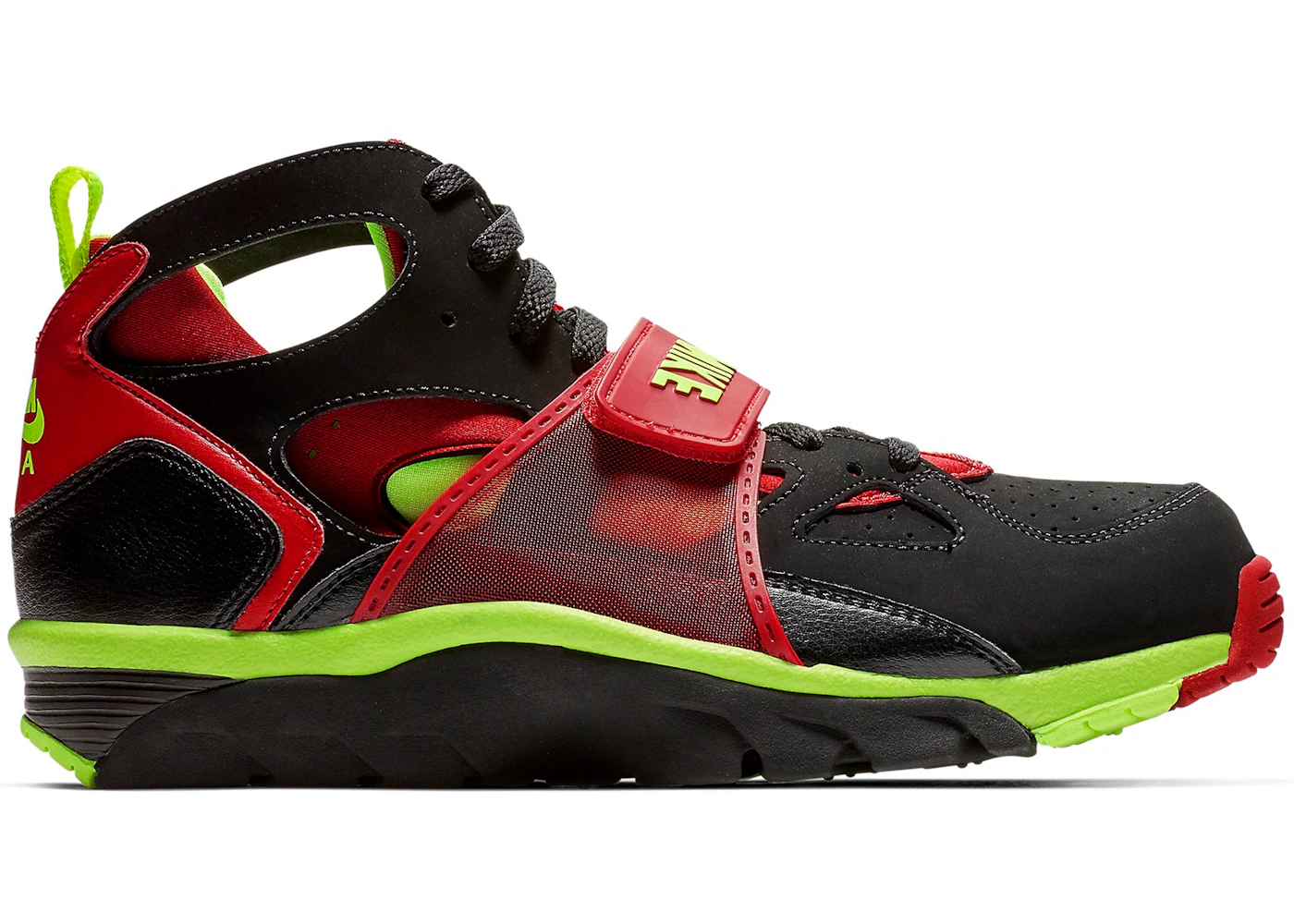 Nike air trainer huarache red and black Clearance