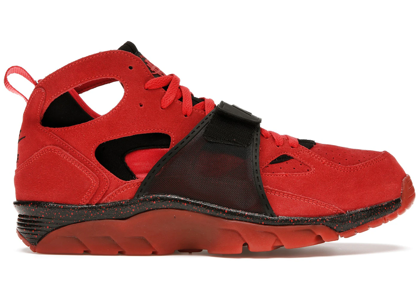 Nike air trainer huarache red and black Clearance
