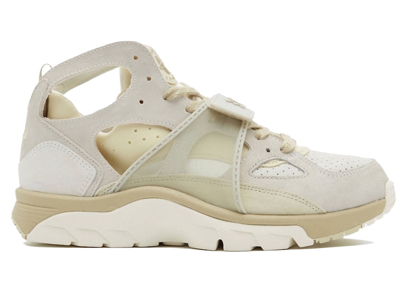 Pre-owned Nike Men's  Air Trainer Huarache Sneakers In Sail/light Khaki/desert Khaki