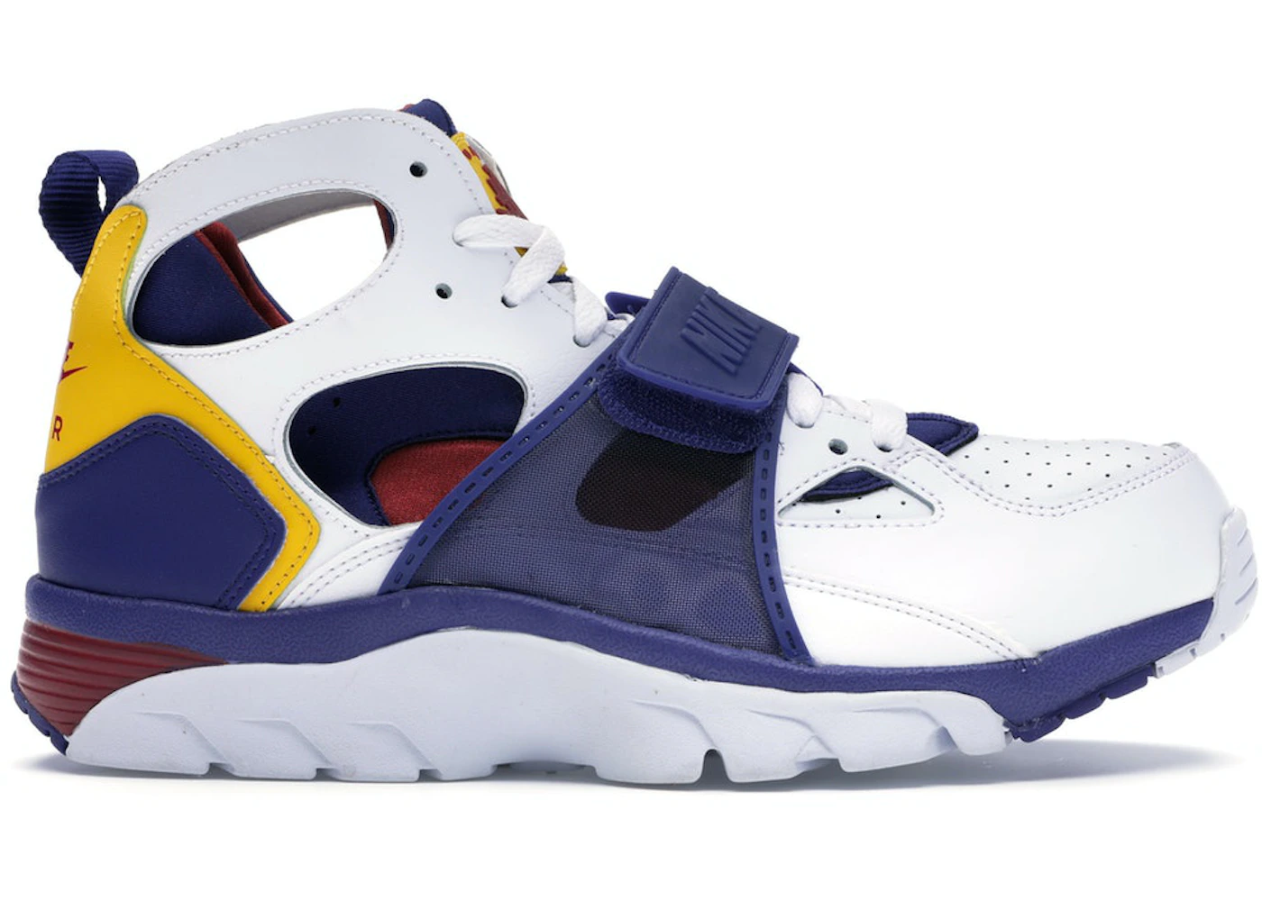 Air trainer huarache 2025 white regency purple amarillo