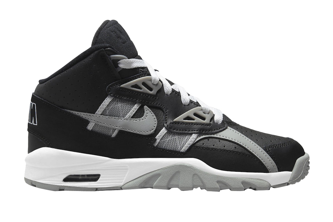 Pre-owned Nike Air Trainer Sc High Raiders (gs) In Black/light Smoke Grey/cool Grey