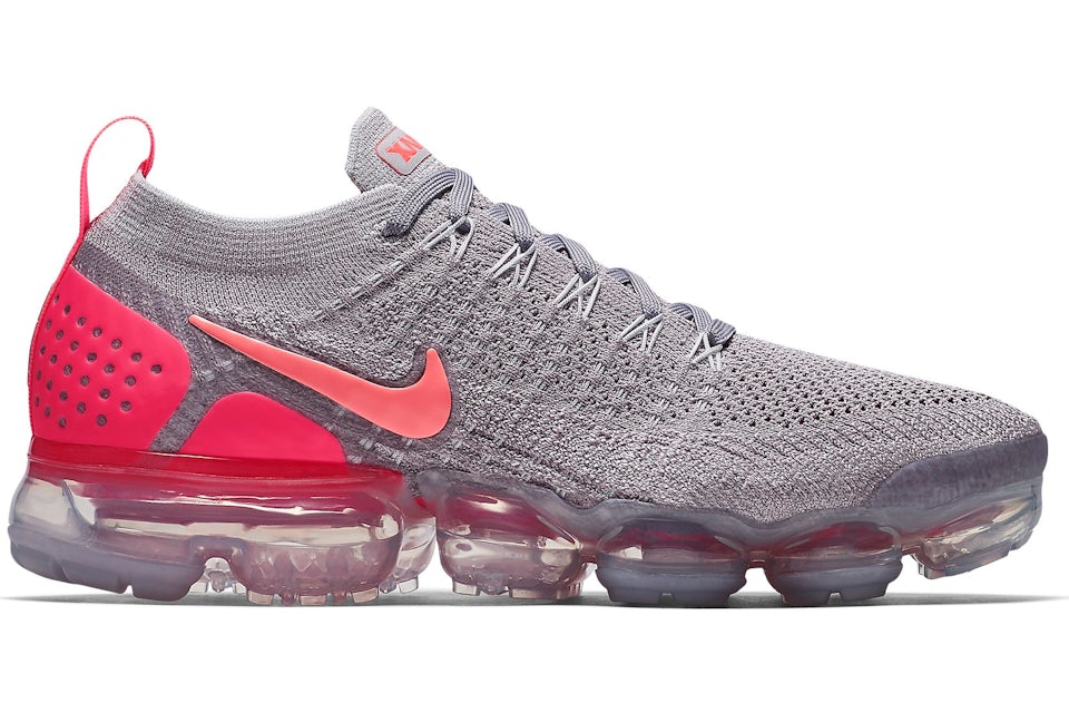 Nike air vapormax flyknit grey 2024 and pink