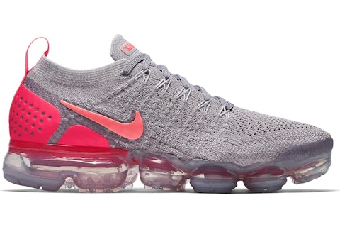 Nike Air VaporMax 2 Atmosphere Grey Crimson Pulse Women s 942843 005 US