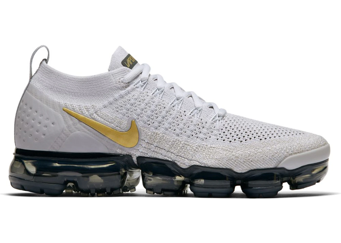 Nike Air VaporMax 2 Vast Grey Metallic Gold (Women's) - 942843-010 - US