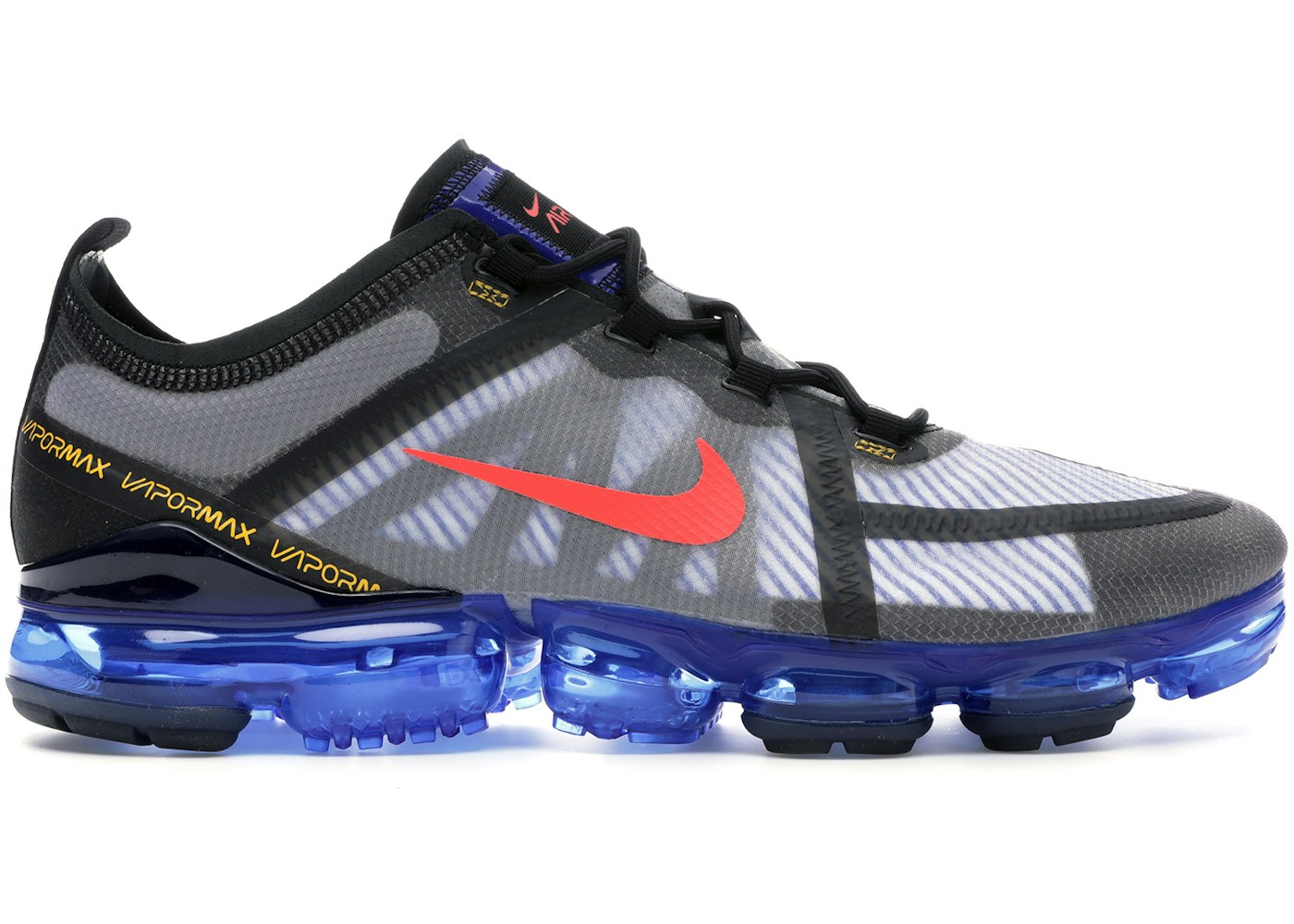 Nike Air VaporMax 2019 Black Hyper Blue Bright Crimson - AR6631-008