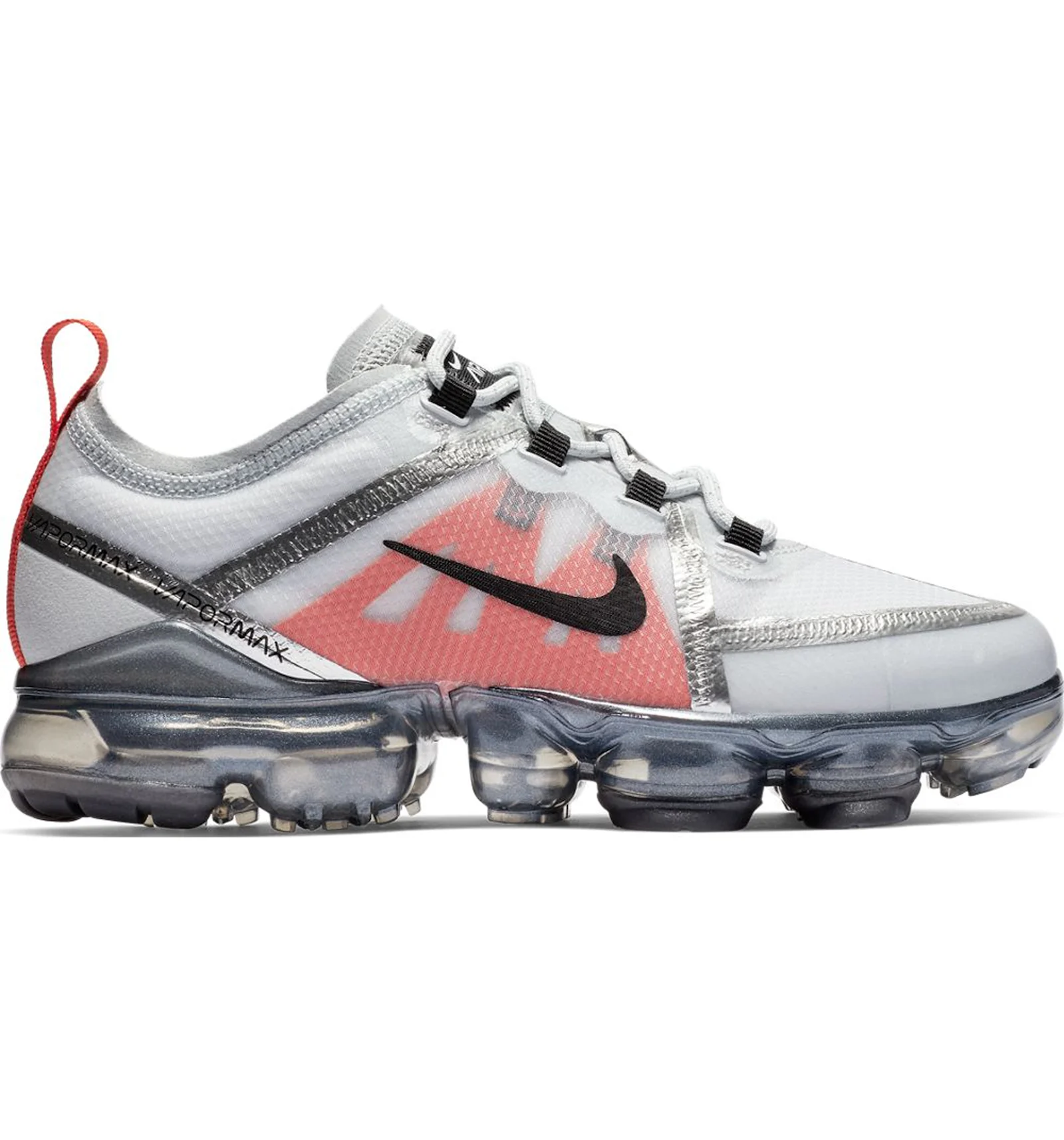 Nike Air VaporMax 2019 Pure Platinum Team Orange GS