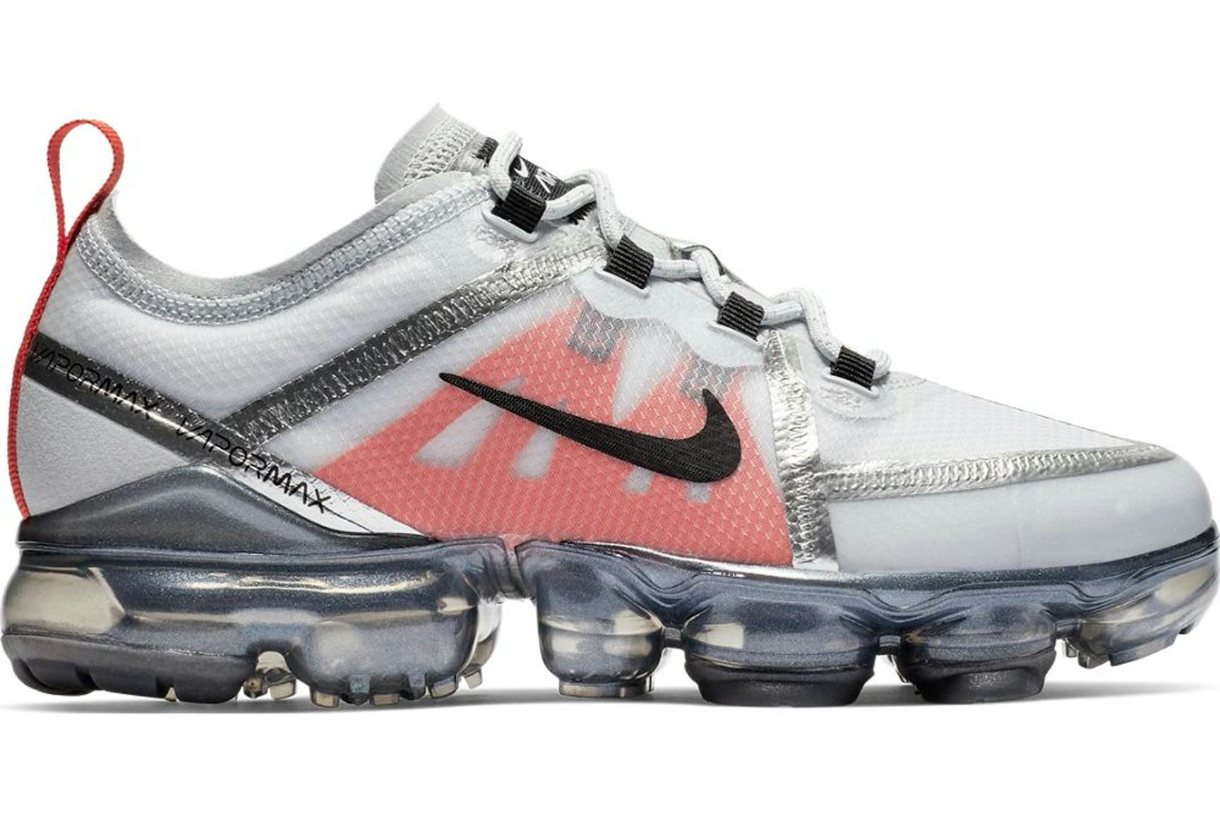 Nike Air VaporMax 2019 Pure Platinum Team Orange (GS) - AJ2616-002 - US