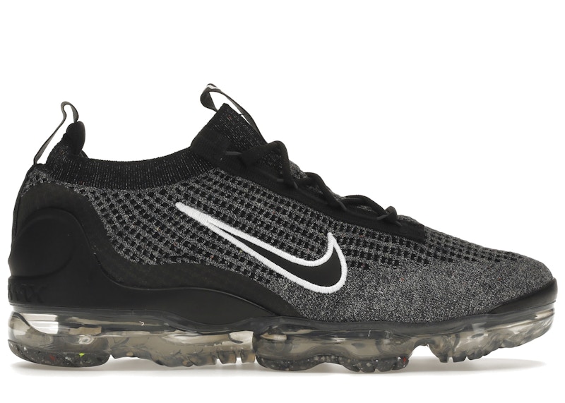 Vapormax black 2025 with white swoosh