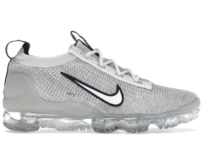 Nike Air VaporMax 2021 FK White Black Metallic Silver