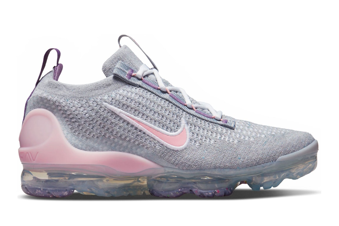 Pre-owned Nike Air Vapormax 2021 Fk Wolf Grey (gs) In Wolf Grey/light Pink