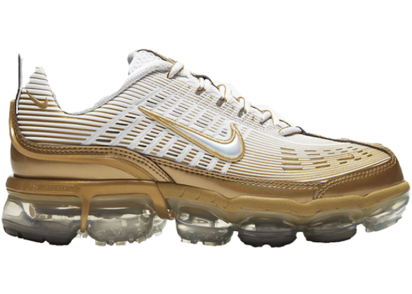 Nike Air VaporMax 360 White Metallic Gold (Women's) - CK9670-101 - US
