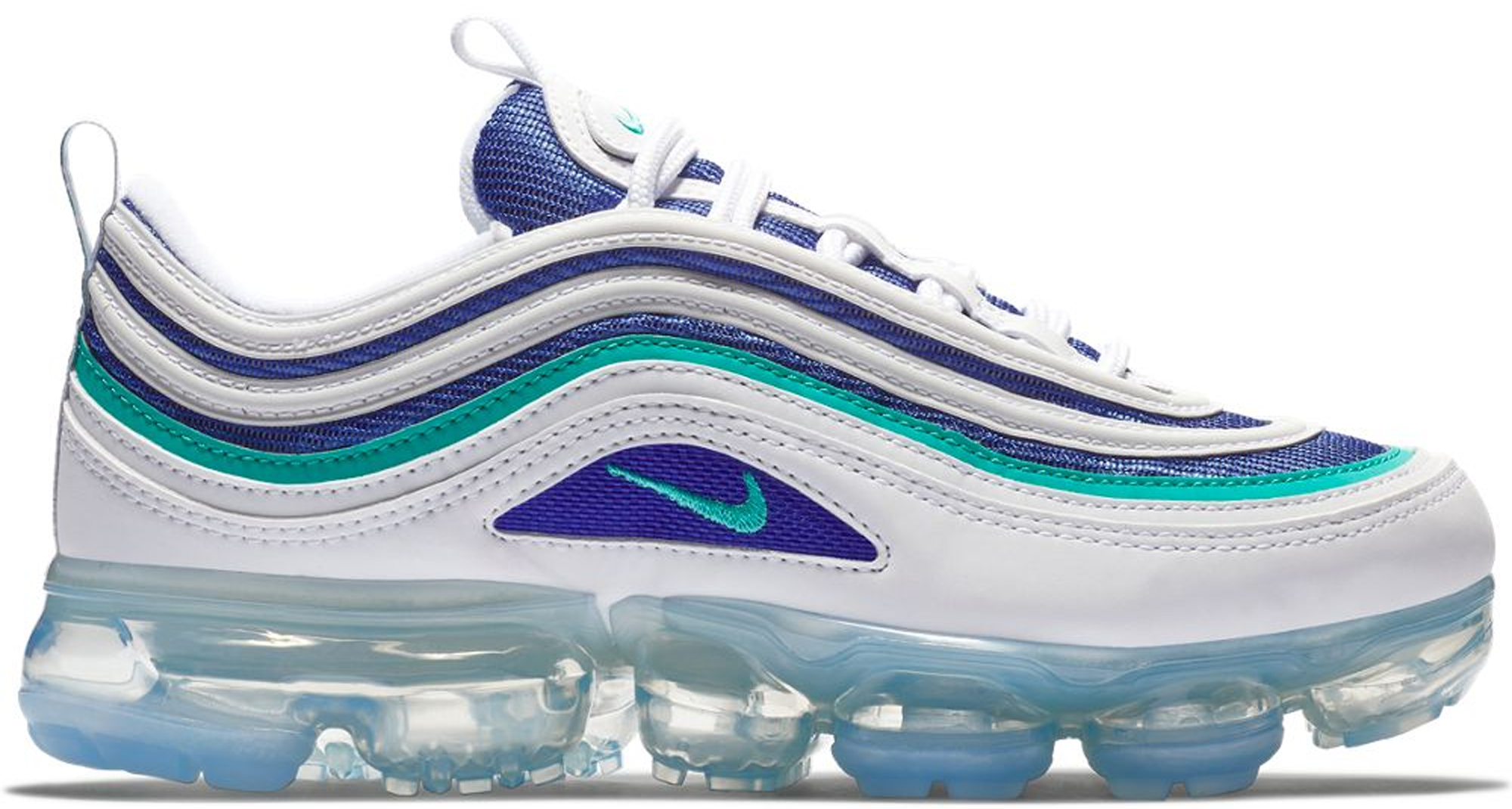 blue and white vapormax 97