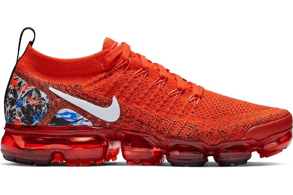 Nike Air VaporMax Flyknit 2 Heel Graphic Team Orange (Women's)