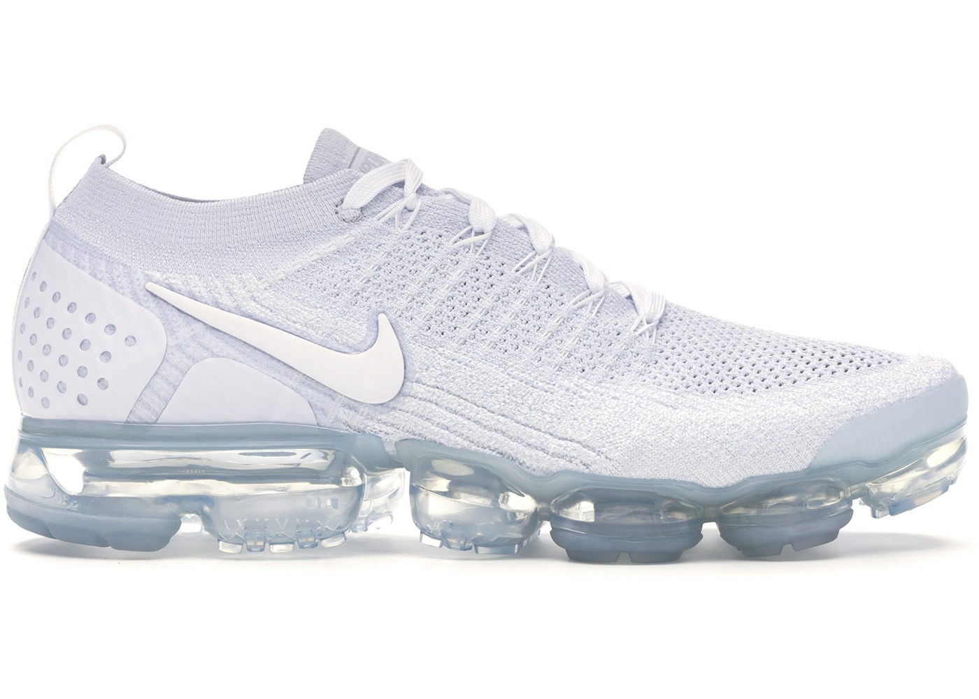 Nike Air Vapormax Flyknit 2 White Pure Platinum 100 Nike Air Vapormax Flyknit 2 White Pure Platinum 100
