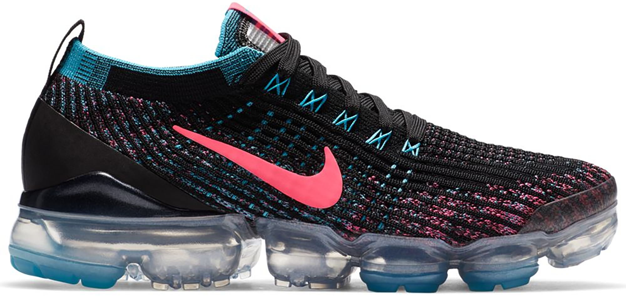 black white and pink vapormax