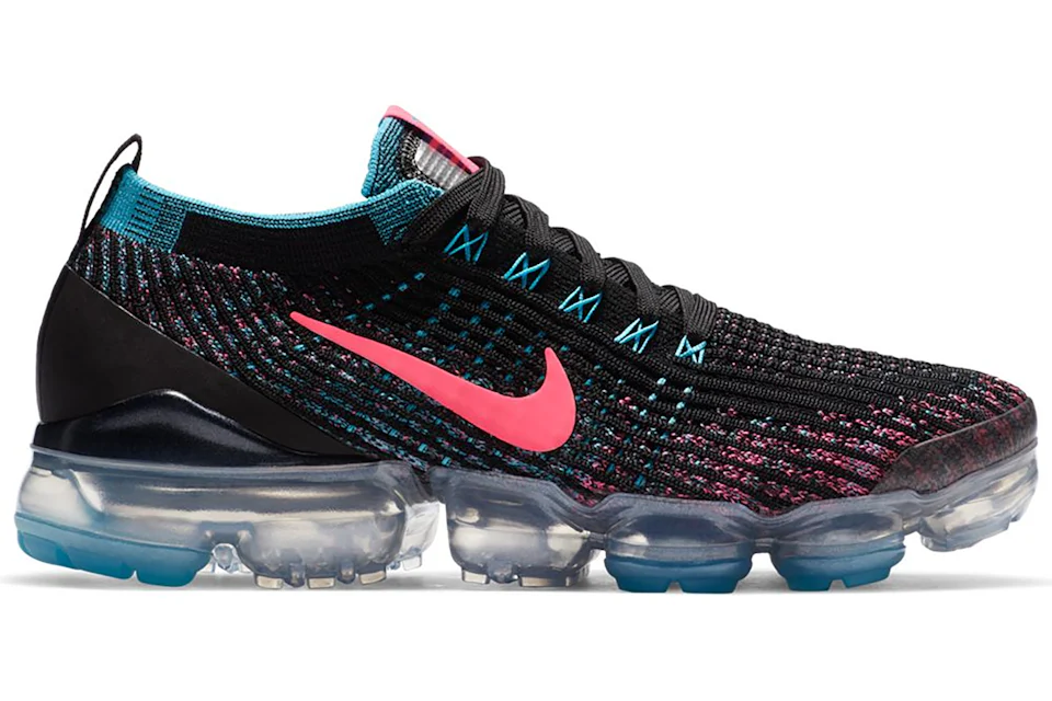 Nike Air VaporMax Flyknit 3 Black Baltic Blue Hyper Pink Women s