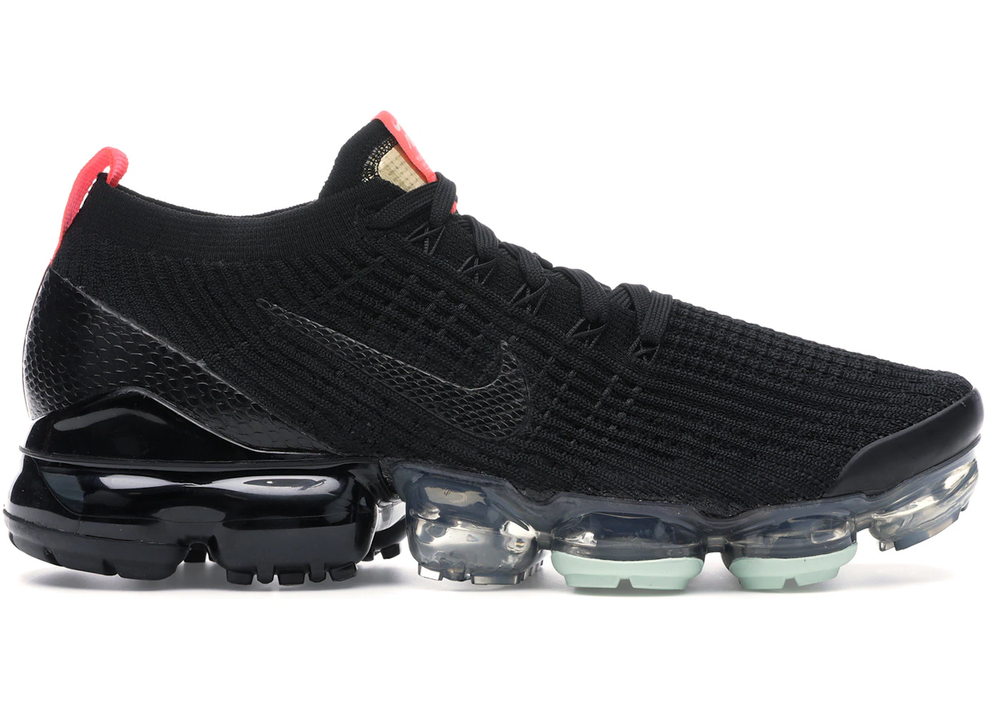 Nike vapormax flyknit 3 black crimson Clearance