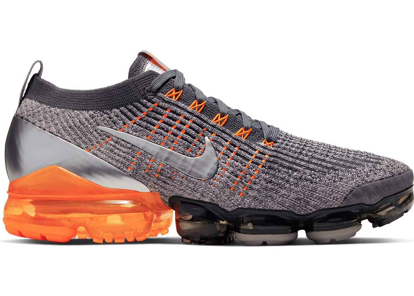 Nike Air VaporMax Flyknit 3 Dark Grey Total Orange