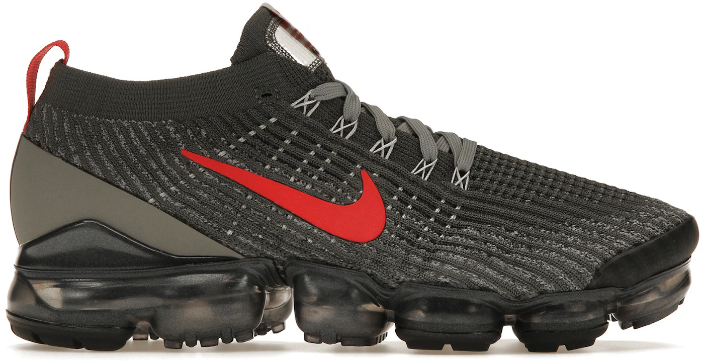 Nike Air VaporMax Flyknit 3 Grey Track Red Men's - CT1270-001 - US