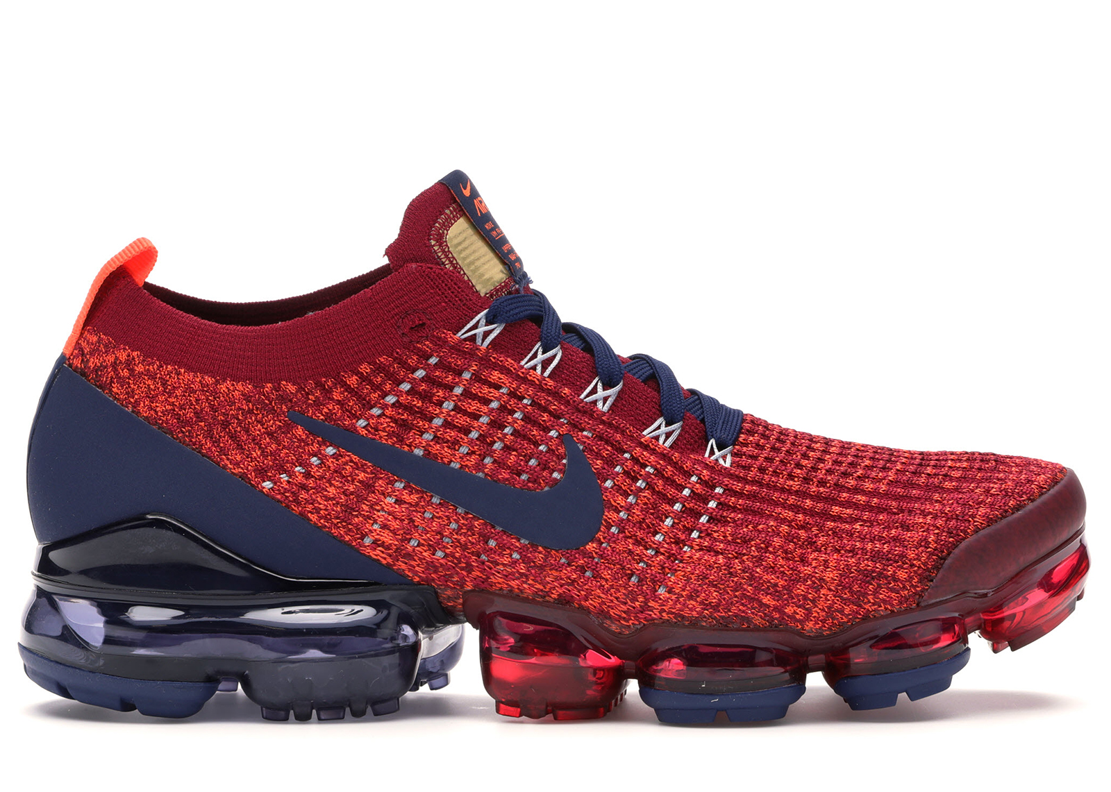 Nike Air VaporMax Flyknit 3 Noble Red Blue Void