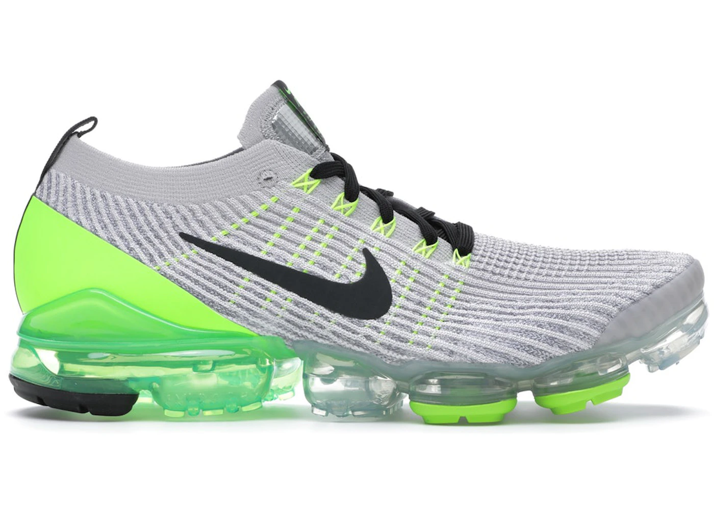 Nike Air VaporMax Flyknit 3 Vast Grey Electric Green Men s