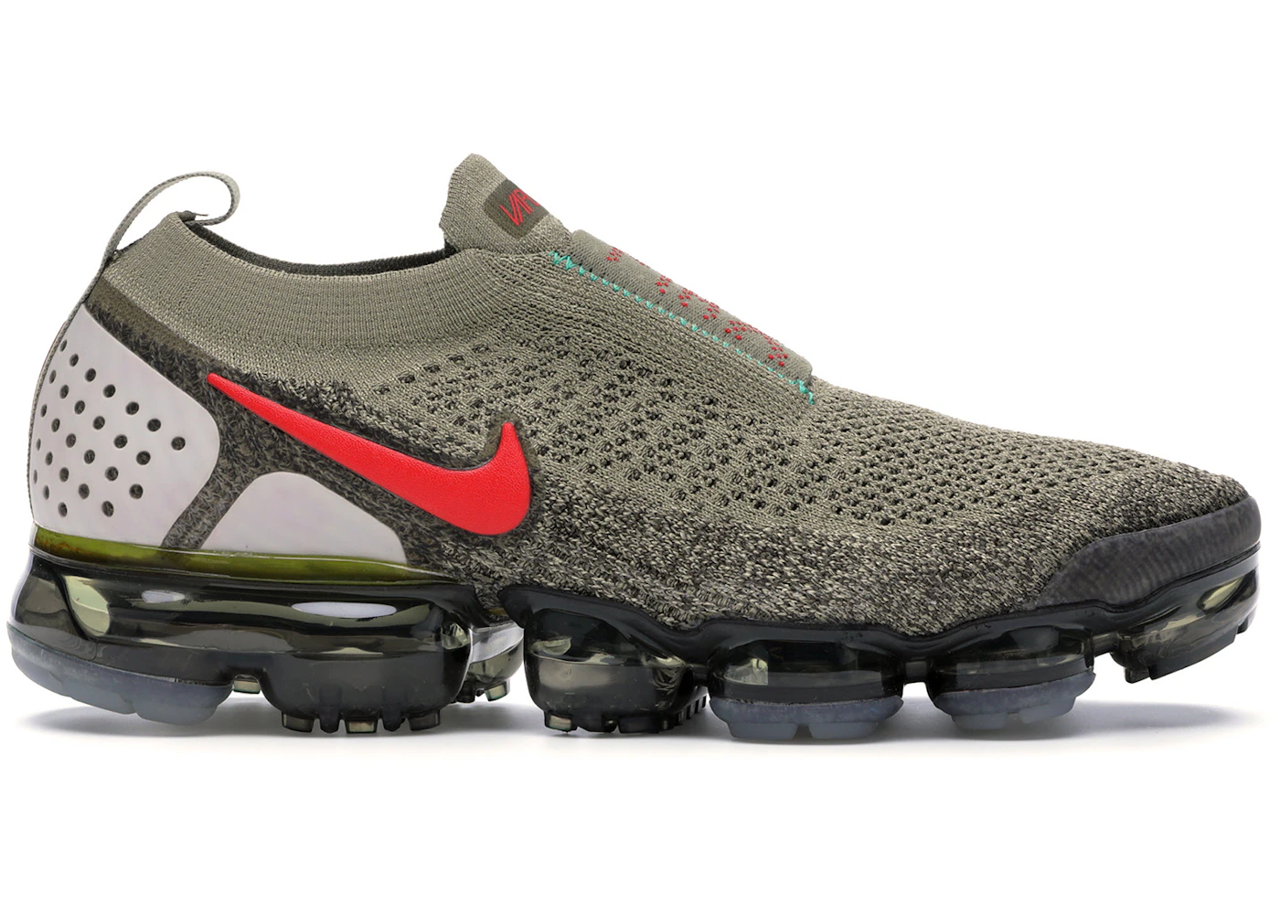 Nike Air VaporMax Moc 2 Neutral Olive Habanero Red Men's - AH7006-200 - US