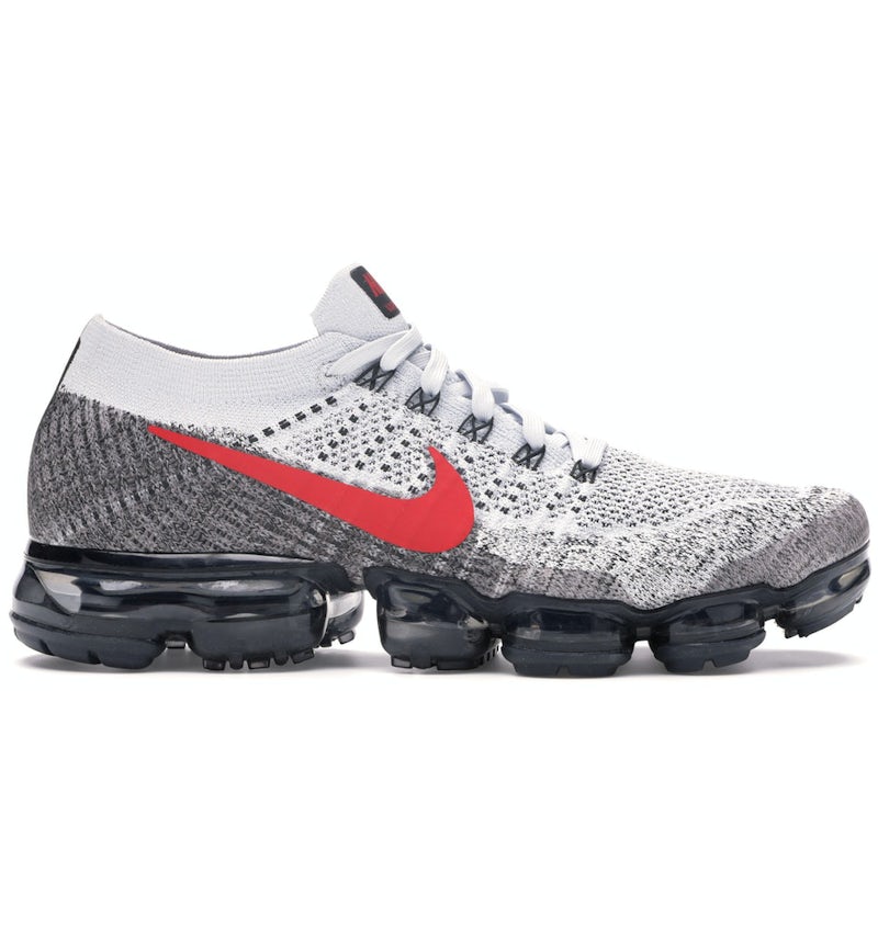 Nike Air VaporMax Platinum Red Black Men s 849558 020 US